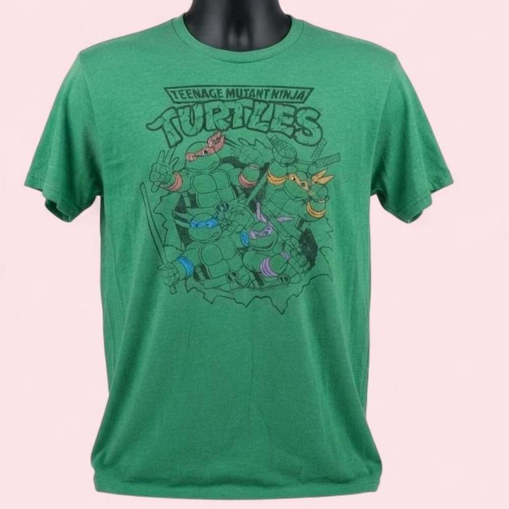 Old Navy Collectabilitees Teenage Mutant Ninja Turtles Graphic T-Shirt XL Green
